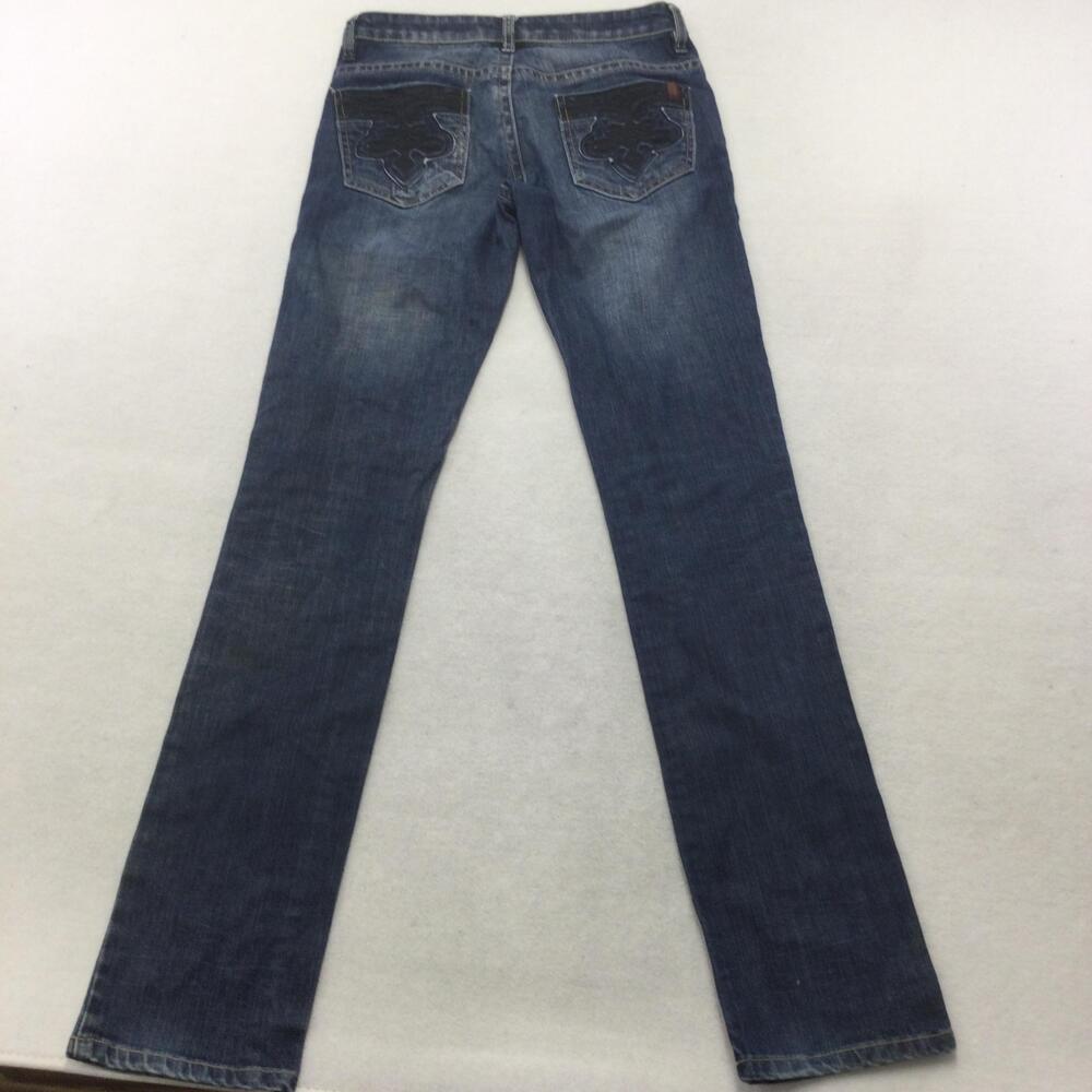 Buffalo David Bitton Skinny Jeans Womens 26 Blue Medium Wash Low Rise Stretch - Picture 6 of 14